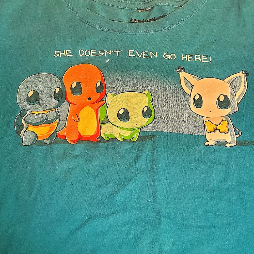 Tee Turtle Mean girls/Digimon/Pokemon t-shirt